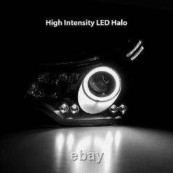 2008-2011 Black LED + LED Halo Projector Headlight For Ford Focus Coupe / Sedan