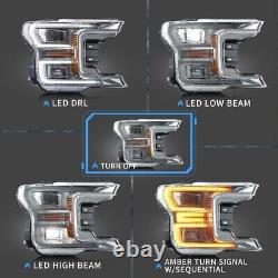 2 VLAND Full LED Headlights For Ford F150 F-150 XLT XL SSV king 2018 2019 2020