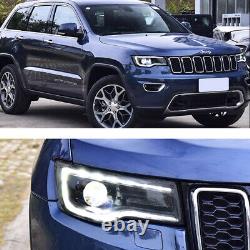 2 VLAND LED Headlights For Jeep Grand Cherokee 2014-2022 WithBlue DRL Animation