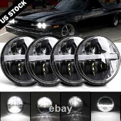 4PCS 5 3/4 5.75 LED Headlights for CHEVY Corvette Chevelle Impala El Camino