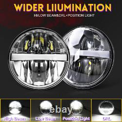 4PCS 5 3/4 5.75 LED Headlights for CHEVY Corvette Chevelle Impala El Camino