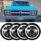 4pcs 5.75 5-3/4 Round Led Headlights For Gmc C15/c1500 Pickup C2500 Suburban