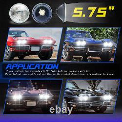 4pcs 5 3/4 5.75 LED Headlights HI/LO Beam for Pontiac GTO Grand Prix Firebird++