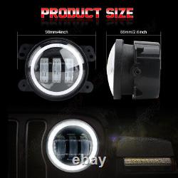 7 Inch LED Headlights Fog Lights Turn Signal Combo For 2003-2007 Jeep Liberty