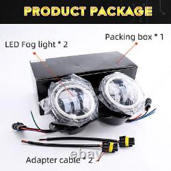 7 LED Halo Headlights Fog Turn Lamps Combo for Jeep Wrangler JK JKU Tail Lights