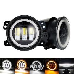 7 LED Headlights Fog & Turn Signals Tail Lights Combo For Jeep Wrangler JK JKU