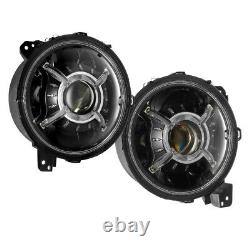 9 LED Headlights for Jeep Wrangler JL JLU Unlimited Sport Rubicon Sahara 18-23