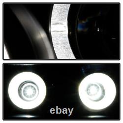 Blk 2003-2006 Ford Expedition LED Halo Projector Headlights Headlamps Left+Right