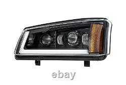 DOT LED Headlights For 2003-2006 Chevy Silverado Avalanche Signal Bumper Lamps