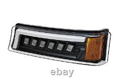 DOT LED Headlights For 2003-2006 Chevy Silverado Avalanche Signal Bumper Lamps