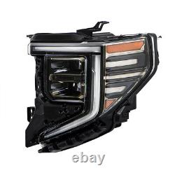 Driver LED Headlight Assembly For 2022 2023 2024 GMC Sierra 1500 AT4/AT4X Black