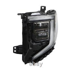 Driver LED Headlight Assembly For 2022 2023 2024 GMC Sierra 1500 AT4/AT4X Black