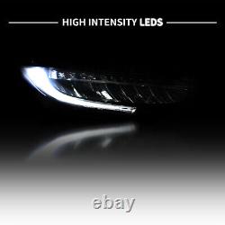 FULL LED Sequential Turn Signal Projector Headlights For 2016-2021 Honda Civic