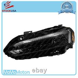 Fits 2022 2023 2024 Honda Civic Sport Touring LED Headlight Left Driver Black