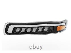 Fits 99-02 Chevy Silverado 00-06 Tahoe LED Projector Headlights+LED Bumper Lamps