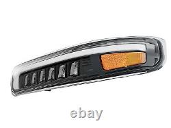 Fits 99-02 Chevy Silverado 00-06 Tahoe LED Projector Headlights+LED Bumper Lamps