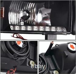 For 1994-2002 Dodge Ram 1500 2500 3500 LED DRL Headlights+Fog Lights Left+Right