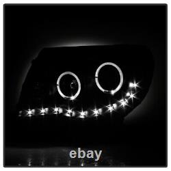 For 2005-2011 Toyota Tacoma DRL LED Halo Projector Headlights Headlamps Lights