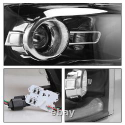 For 2009-2018 Dodge Ram 1500 2500 3500 LED DRL Projector Headlights Lamps Pair