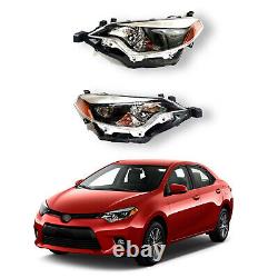 For 2014 2015 2016 Toyota Corolla LED Headlights Right Left Driver Passenger Set