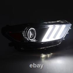 For 2015 2016 2017 Ford Mustang Headlights Projector Headlamps HID Xenon LED DRL