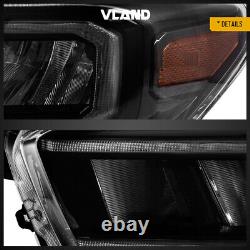 For 2015-2022 Toyota Tacoma Full LED DRL Headlights Reflector Assembly A Pair