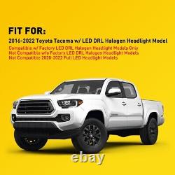 For 2016 2017 2018 2019 Tacoma Headlights Headlamps SET With LED DRL Left + Right