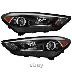 For 2016 2017 2018 Hyundai Tucson Front Driver & Passenger Headlight Set LED