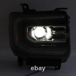 For 2016-2018 GMC Sierra 1500 Full LED Projector Headlight Headlamp Right+Left