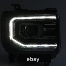 For 2016-2018 GMC Sierra 1500 Full LED Projector Headlight Headlamp Right+Left