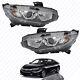 For 2016 2021 Honda Civic Halogen Led Headlights Abs Assembly Left Right Set 2pc