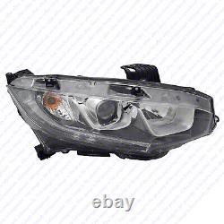 For 2016 2021 Honda Civic Halogen LED Headlights ABS Assembly Left Right Set 2Pc