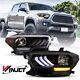 For 2016-2023 Toyota Tacoma Sr Sr5 Trd Sport Led Drl Projector Black Headlights