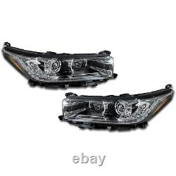 For 2017 2018 2019 Toyota Highlander LED Headlight Assembly Left Right Pair DRL