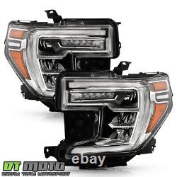 For 2019-2021 GMC Sierra 1500 with LED Signal Headlights Headlamps Set Left+Right