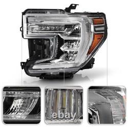 For 2019-2021 GMC Sierra 1500 with LED Signal Headlights Headlamps Set Left+Right