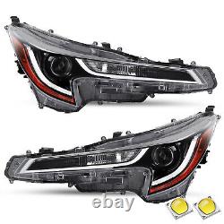 For 2020 2021 2022 Toyota Corolla L LE LED Projector Headlights Headlamps Pair