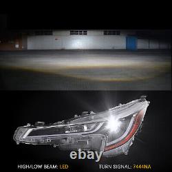 For 2020 2021 2022 Toyota Corolla L LE LED Projector Headlights Headlamps Pair