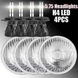 For Chevy Corvette 62-82 4x DOT 5.75 5-3/4 inch LED Headlights Hi/Lo Beam 6000K