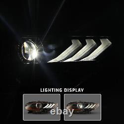 For Factory LED Projector withDRL Headlights 2018-2023 Ford Mustang Headlamps