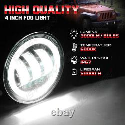 For Freightliner Coronado 7'' inch Round LED Headlights Hi/Lo + 4'' Fog Lights