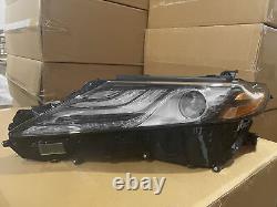 Full LED Headlight Assembly for 2021 2022 Toyota Camry XSE XLE Left Driver Black