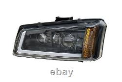 Full LED Headlights Assembly DRL Turn Signal DOT Lamp for 03-06 Chevy Silverado