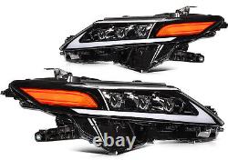 Full LED Headlights Assembly For 2018-2023 Toyota Camry withLED DRL Pair