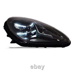 Full LED Headlights Start Animation For Porsche Macan 2014-2022 Pair Front Lamps