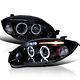 Glossy Black 06-11 Eclipse Led Eyelid 2x Halo Projector Head Lights Lamps