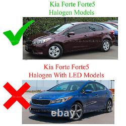 Halogen Headlight Assembly for 2017 2018 Kia Forte Forte5 with Bulb Passenger Side