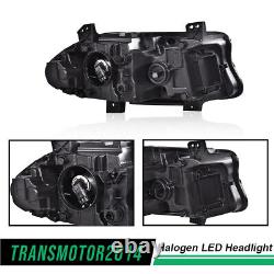 Halogen LED DRL Projector Headlights Lamps Fit For 2015-2022 Dodge Charger 1Pair