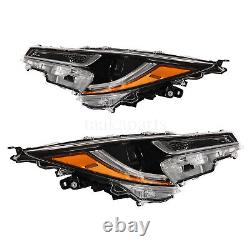 Headlamps LH+RH For 2020 2021 2022 Toyota Corolla L LE Headlights Pair WithLED DRL