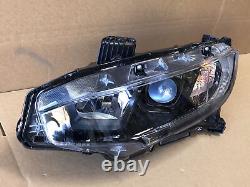 Headlight Assembly Halogen LED for 2016 2021 Honda Civic Left Right Pair 2pcs